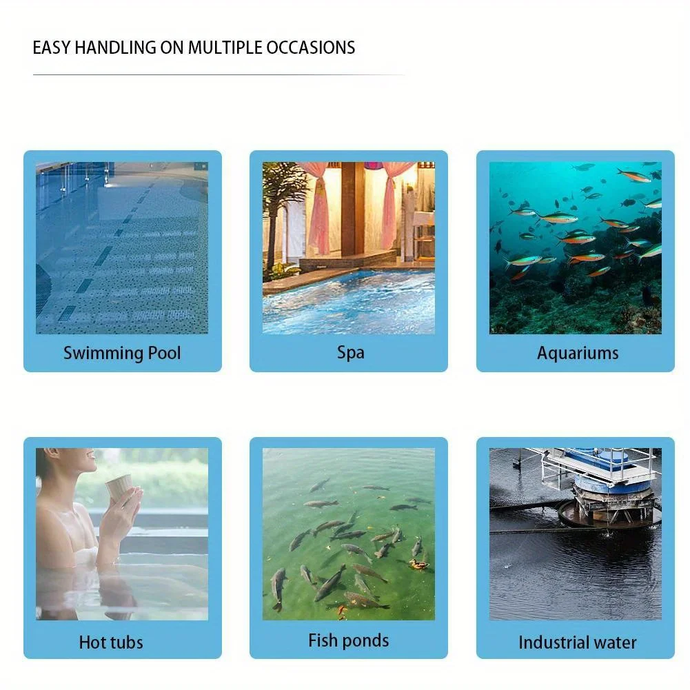 50/100 Stück 3/6/7-in-1 Schwimmbad-pH-Teststreifen Mehrzweck-Chlor-Brom-Teststreifen für Aquarien Wasserqualitätstester – Detail 7