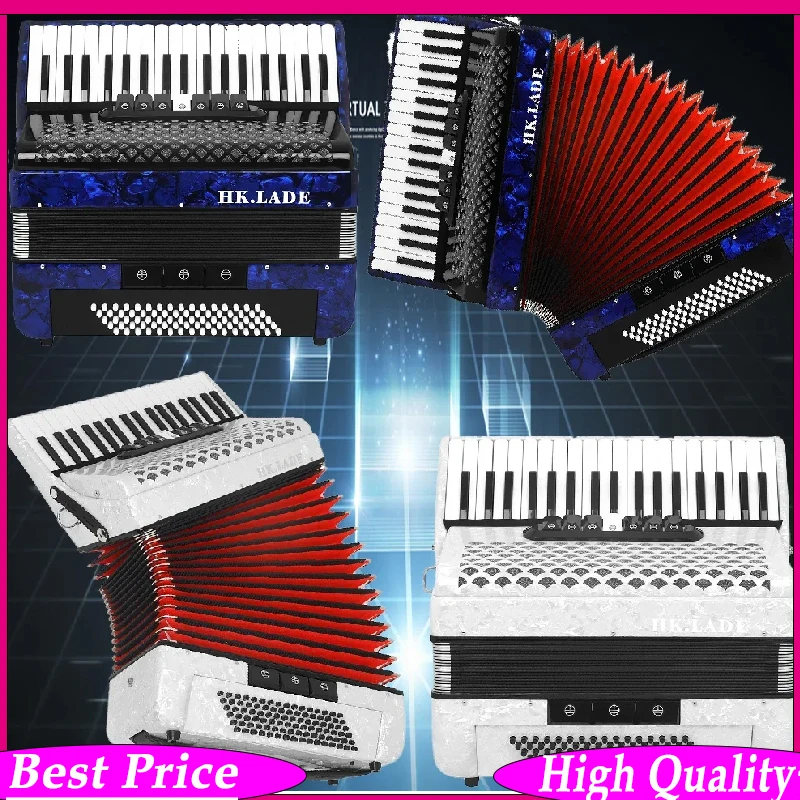 

Аккордеон HK·LADE с 37 клавишами, 96 басами и ремнем для переноски — клавишный инструмент для выступлений, обучения и преподавания