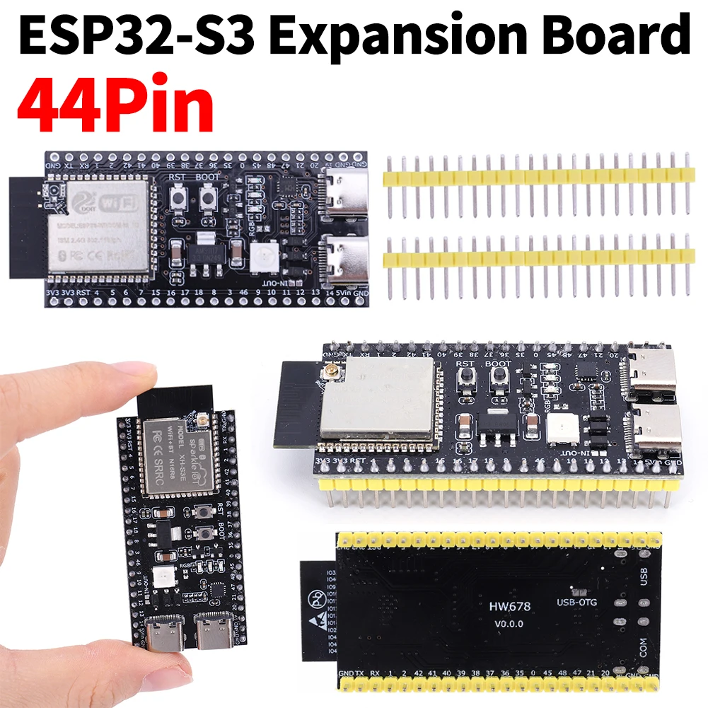 ESP32-S3 Dual Type-C Development Board 2.4G Wifi Module for Arduino ESP IDF ESP32-S3-WROOM-1 N8R2 N16R8 44Pin 8M PSRAM ESP32 S3