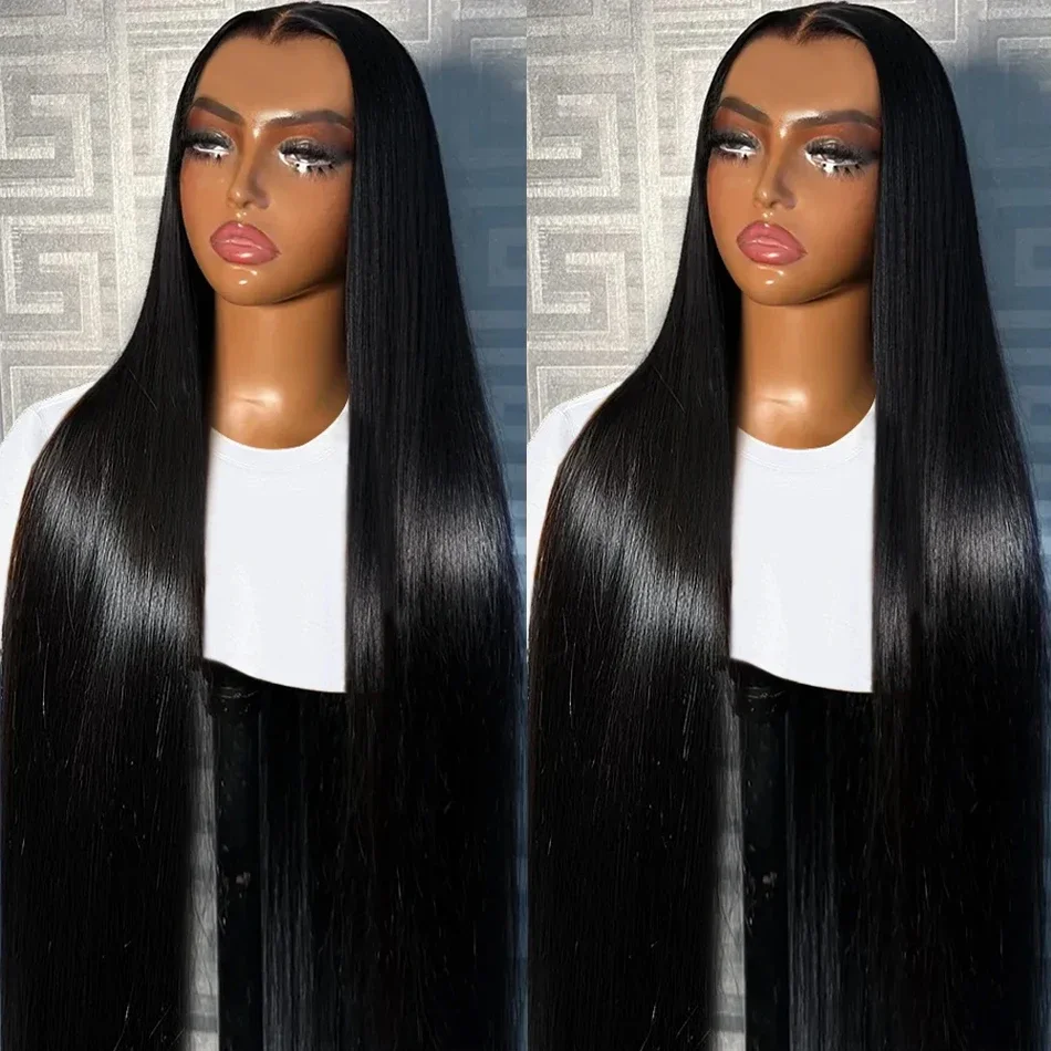 Straight 13x4 HD Lace Closure Wig 7×5 HD Wear And Go Glueless Lace Front Human Hair Wig Pre Plucked Hairline Pre Cut Human Hair