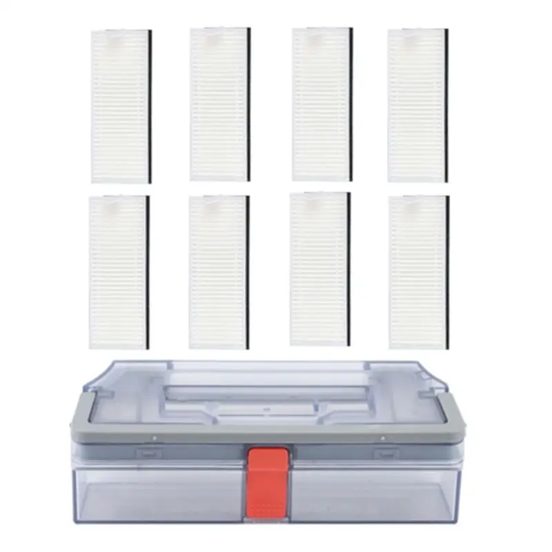 

Запчасти для робота-пылесоса ECOVACS Deebot N9+: основная и боковые щетки, тряпки для мытья, держатель для тряпок, HEPA-фильтр (AC93)