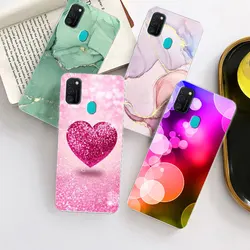 For Samsung Galaxy M21 M31 Case Cover Marble Painted Silicone Soft Clear Cover For Samsung M30s M31 Prime Fundas Capa Bumper