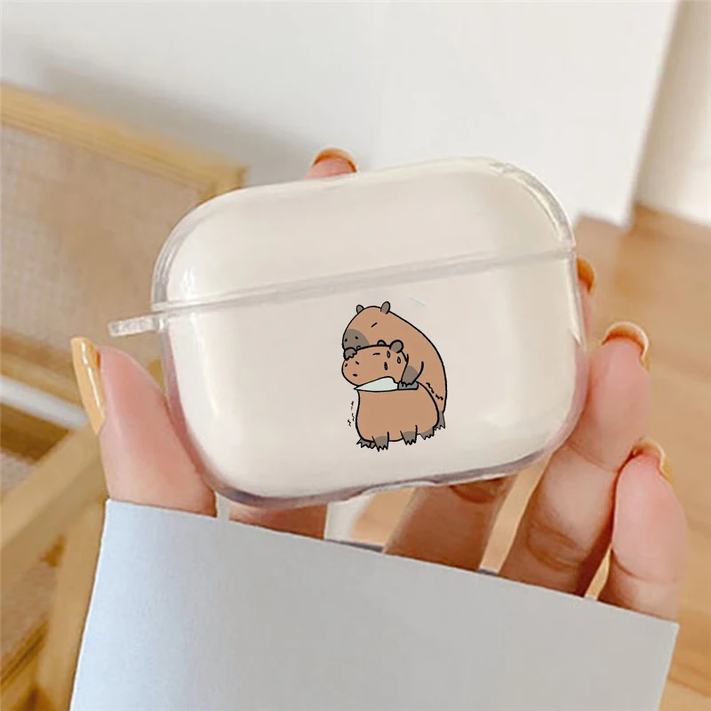 Funda bonita con dibujos de dinosaurios para auriculares Apple AirPods 4, 3, 2, 1, Fundas protectoras suaves y transparentes para AirPods Pro 2, fundas de animales