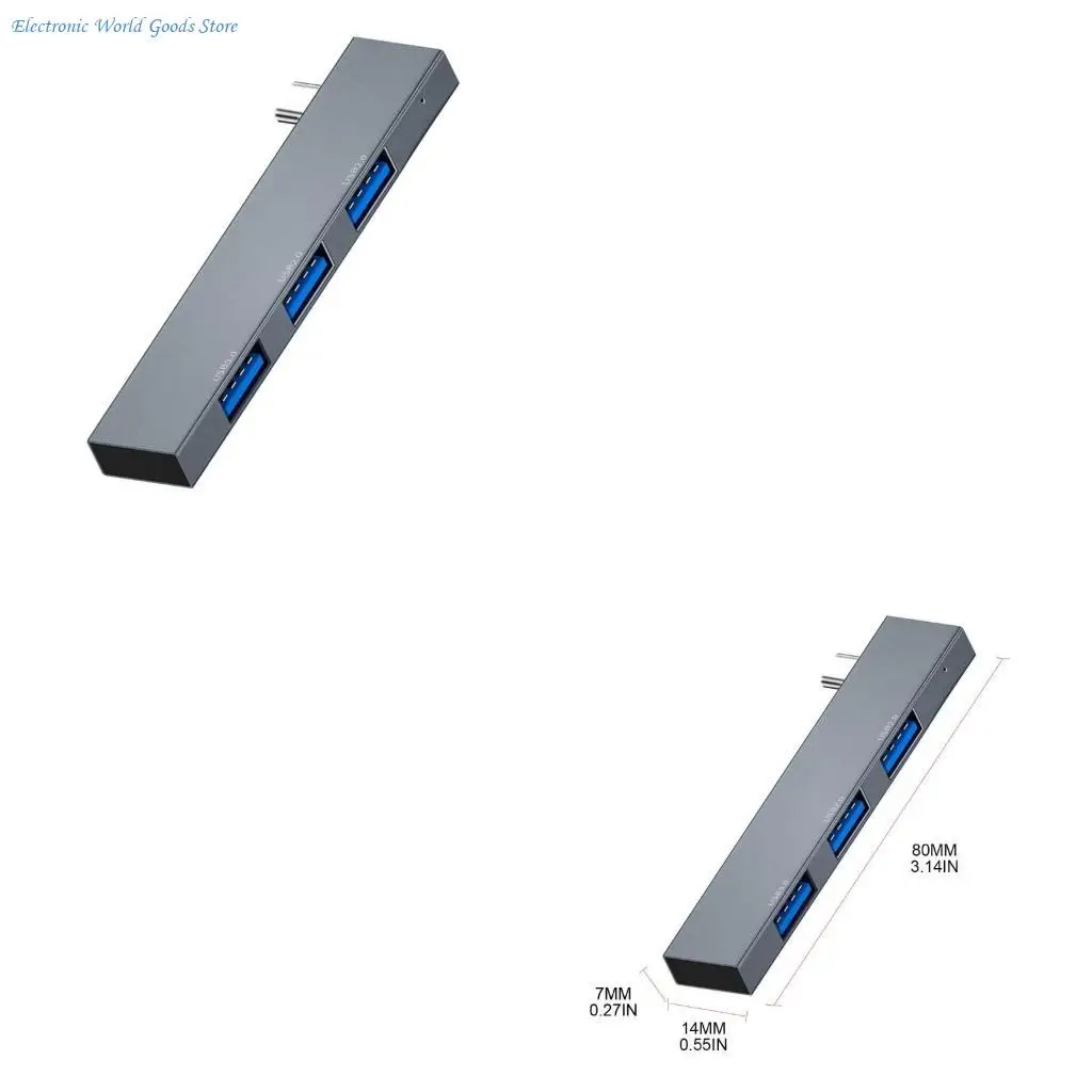 

Высокоскоростной концентратор USB 2.0 A3PD с несколькими разветвителями на 3 порта для портативного компьютера