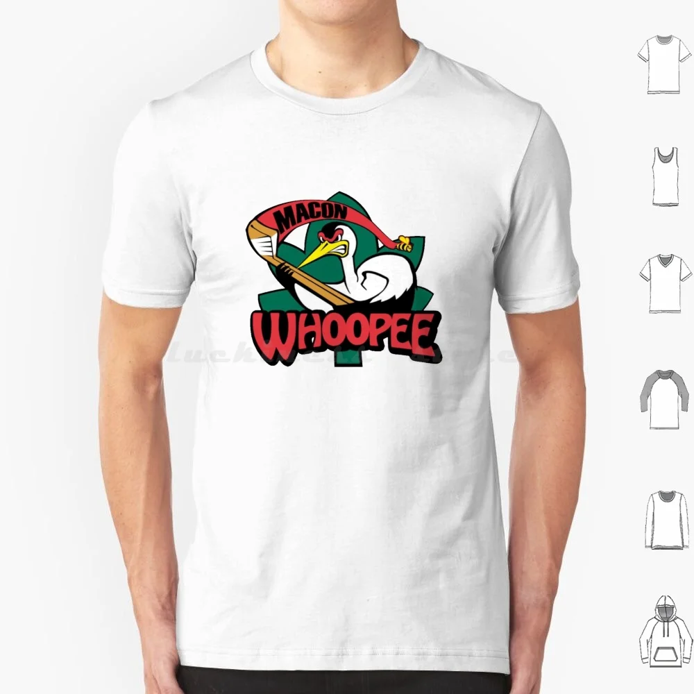 Rare!!-Macon Whoopee T Shirt 6xl Cotton Cool Tee Maco Macon Georgia Macon Whoopee Whoopee Hockey Sports Hockey Fan Hockey Fans