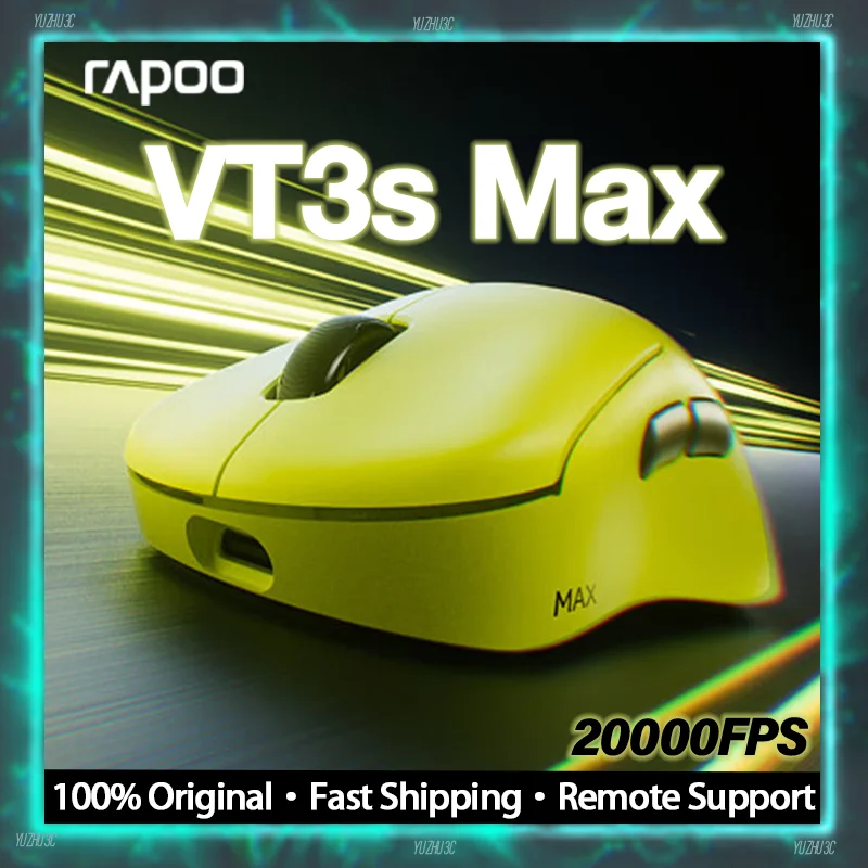 

Rapoo VT3s Max Wireless Gaming Mouse Support 20000FPS 750IPS Nordic54 V+ Wireless 2.0 C+ Click Original Dual 8K Polling Rate