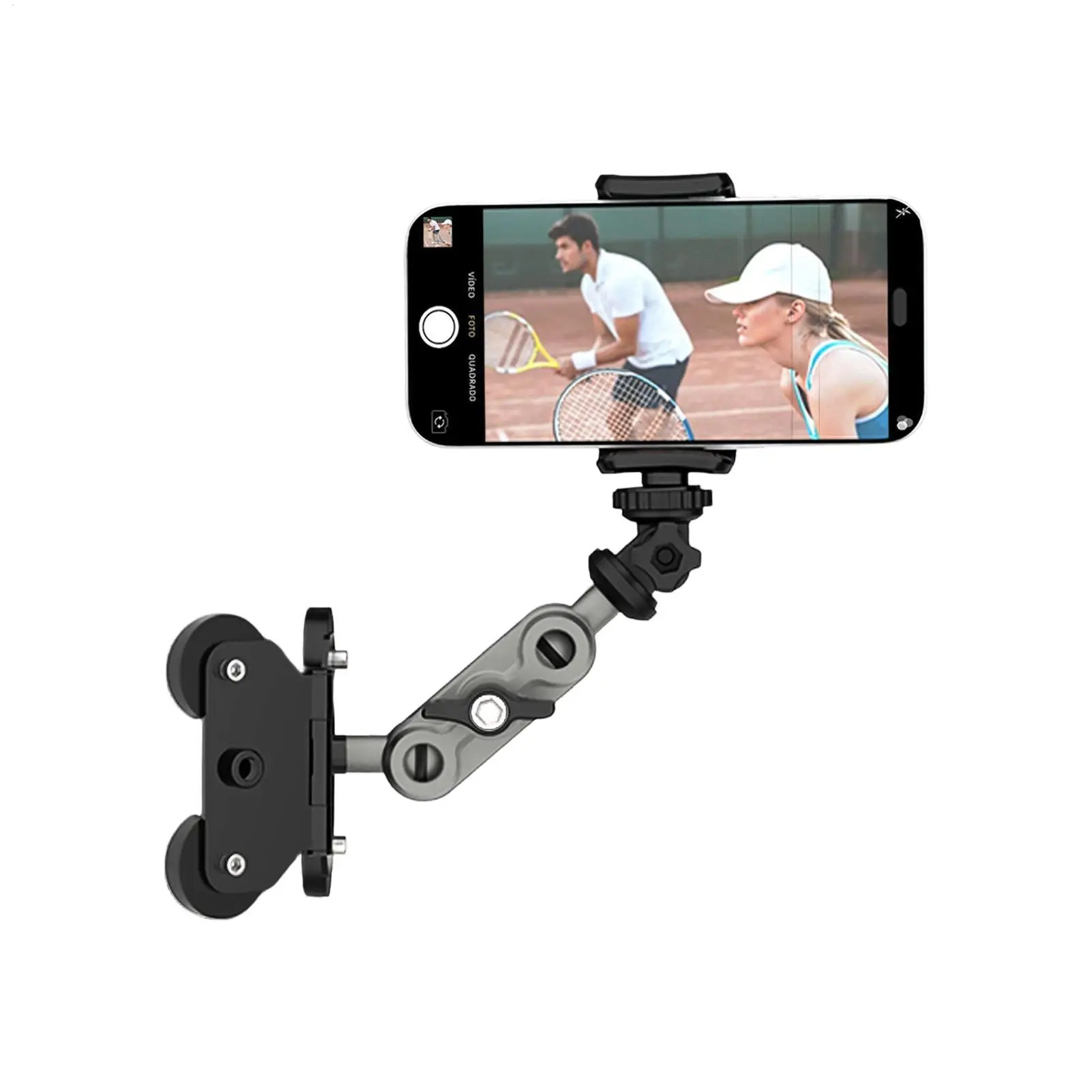 Fence Post Bracket Magnetic Fence Bracket, Iron Pole Mounting Clip Adjustable Metal Phone/camera Holder Fence Post Phone Bracket