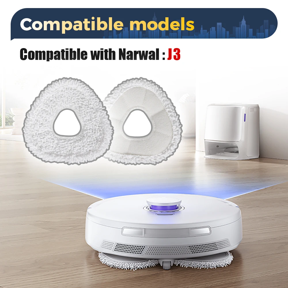 Sweeping Robot Mop Cloths for Narwal J3/ J4 / Freo X Ultra / J4 Lite /J5 / Freo Z Ultra Vacuum Cleaner Accessories Mop Pad Parts image 4