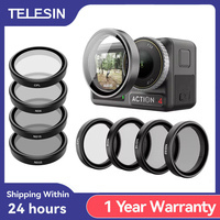 TELESIN CPL ND8 ND16 ND32 Lens Filter Set Aluminium Alloy Frame for DJI OSMO Action 3 4 5Pro ND CPL Lens Filter For DJI 3 4 5pro