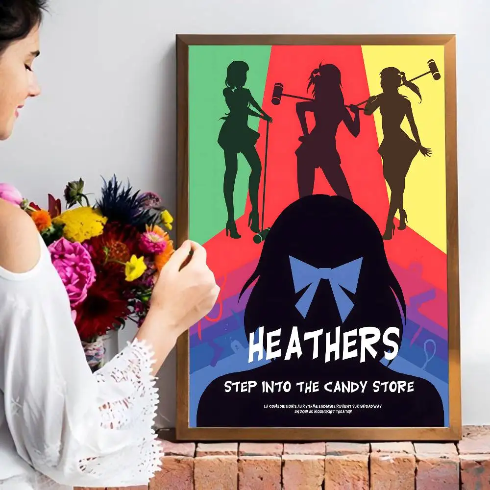 الكلاسيكية في سن المراهقة الموسيقية هيذرز الكلاسيكية خمر الملصقات الديكور اللوحة جدار الفن ورق الكرافت الأبيض Kawaii غرفة ديكور #6