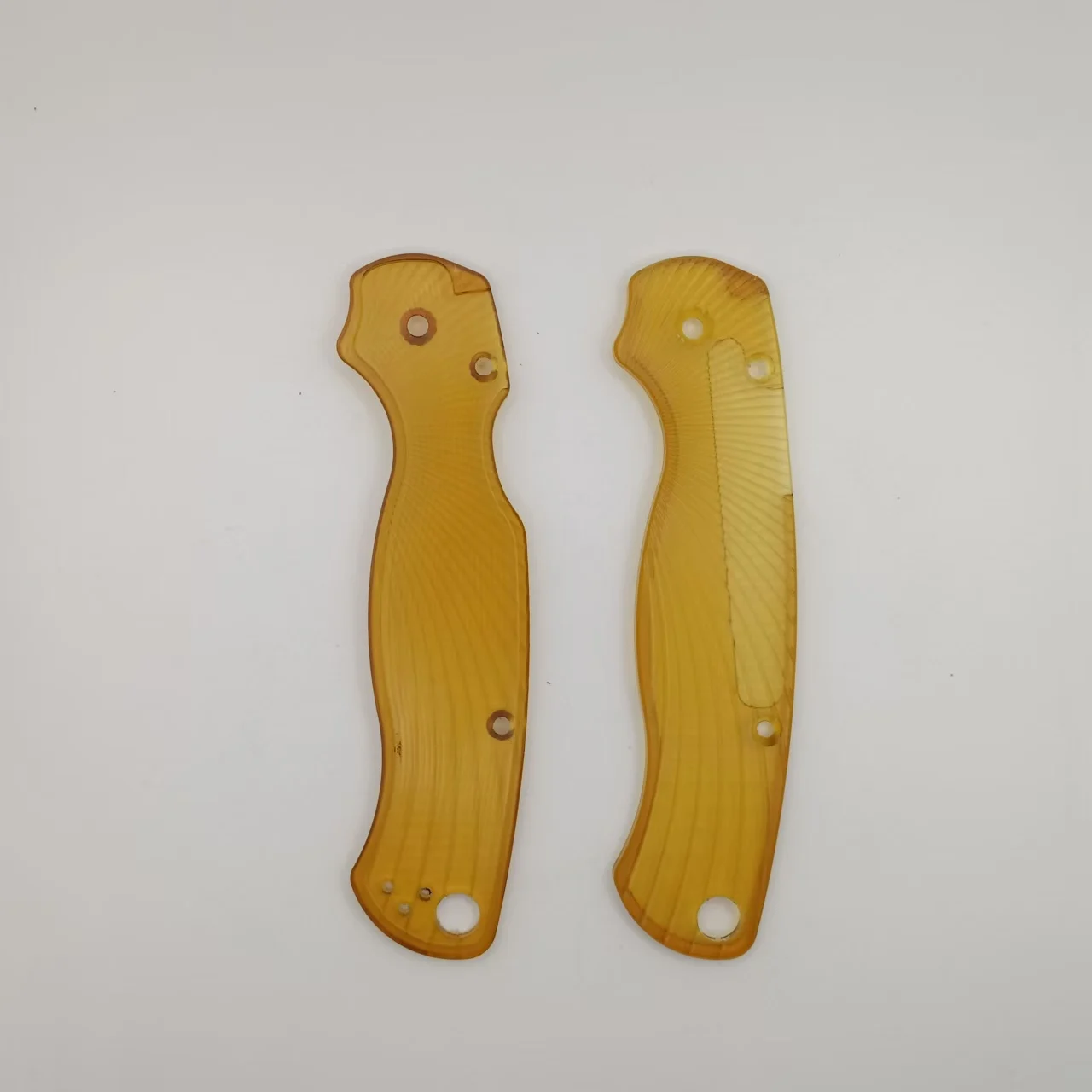 

New 1 Pair Twill PEI Material Grip Handle Scales for Spyderco C81 Paramilitary 2 C81 Para2 PM2 Knives