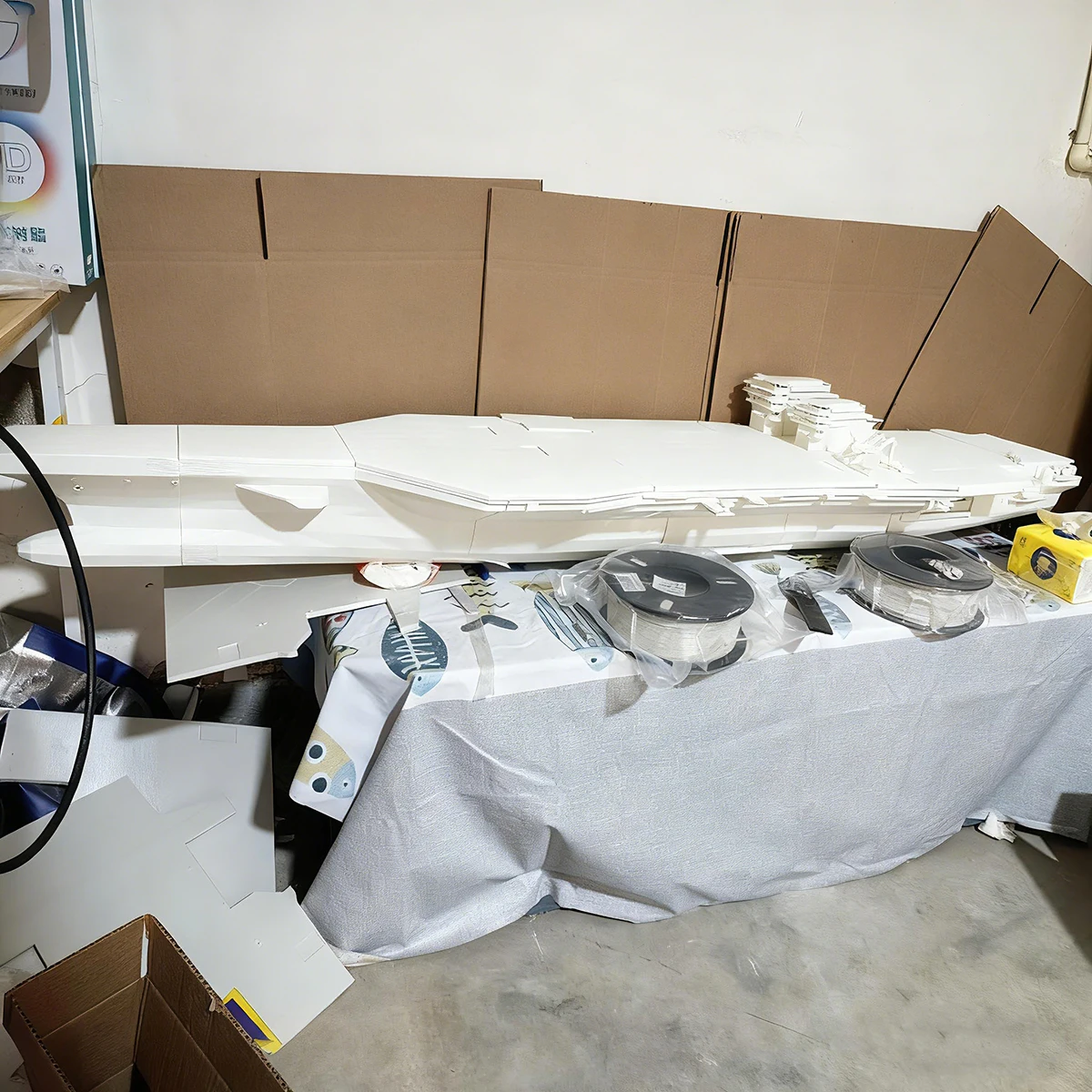 1/200 RC Ships166cm USS Ronald Reagan Aircraft Carrier Remote Control Boat Rich Detail RC Ships Model Kit Ship Toy Warship Model
