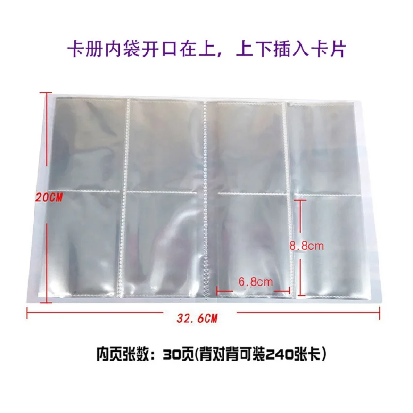 2025 حار Charizard Mewtwo حامل مجموعات الموثق مجلد أنيمي بطاقة حامي دفتر لألبوم 240 قطعة عقد البطاقة كتاب #4