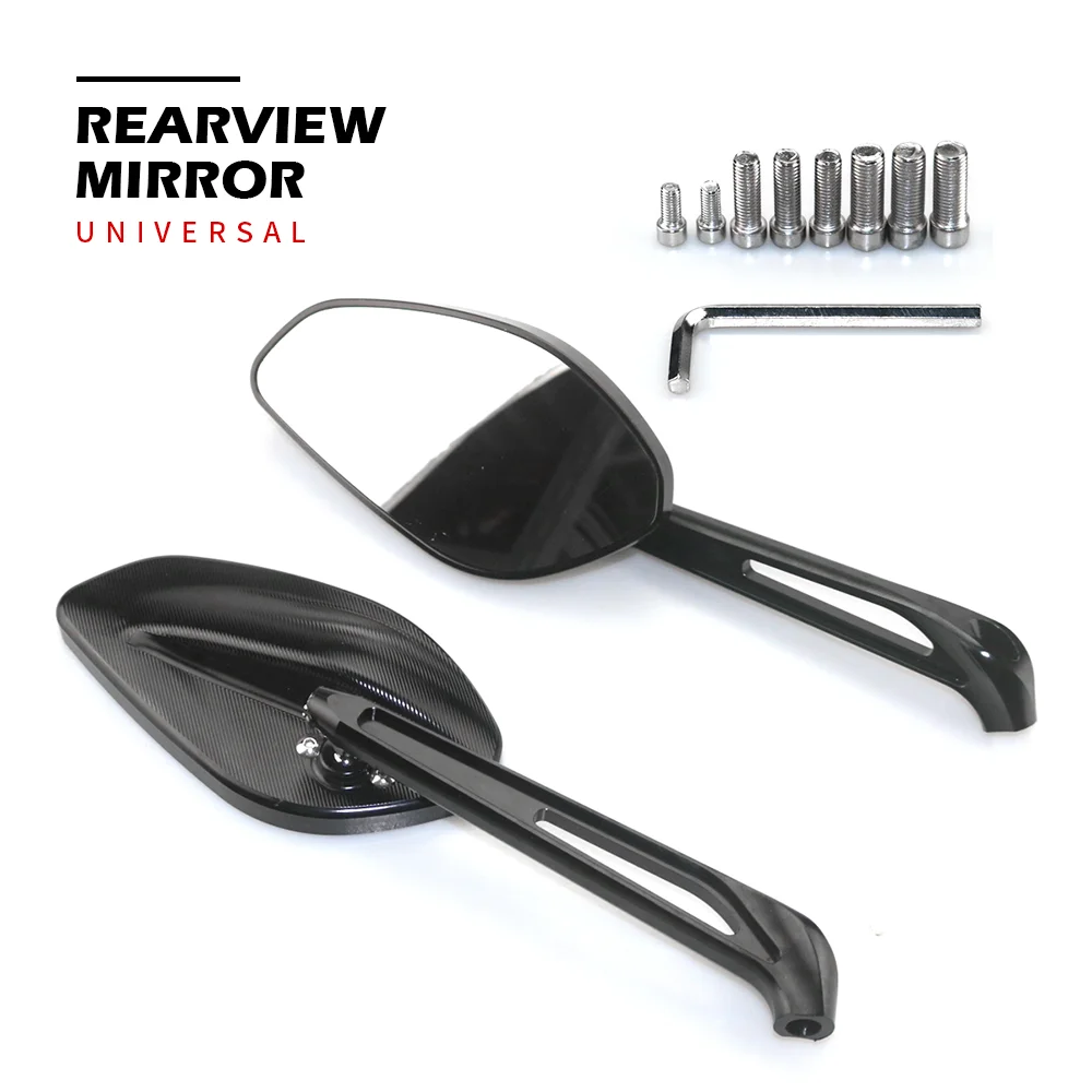 Motorcycle Rear View Mirror Side Mirrors For HONDA CB125 CB250 CB300R CB400F CB500F Universial 8mm 10mm Rearview Mirrors