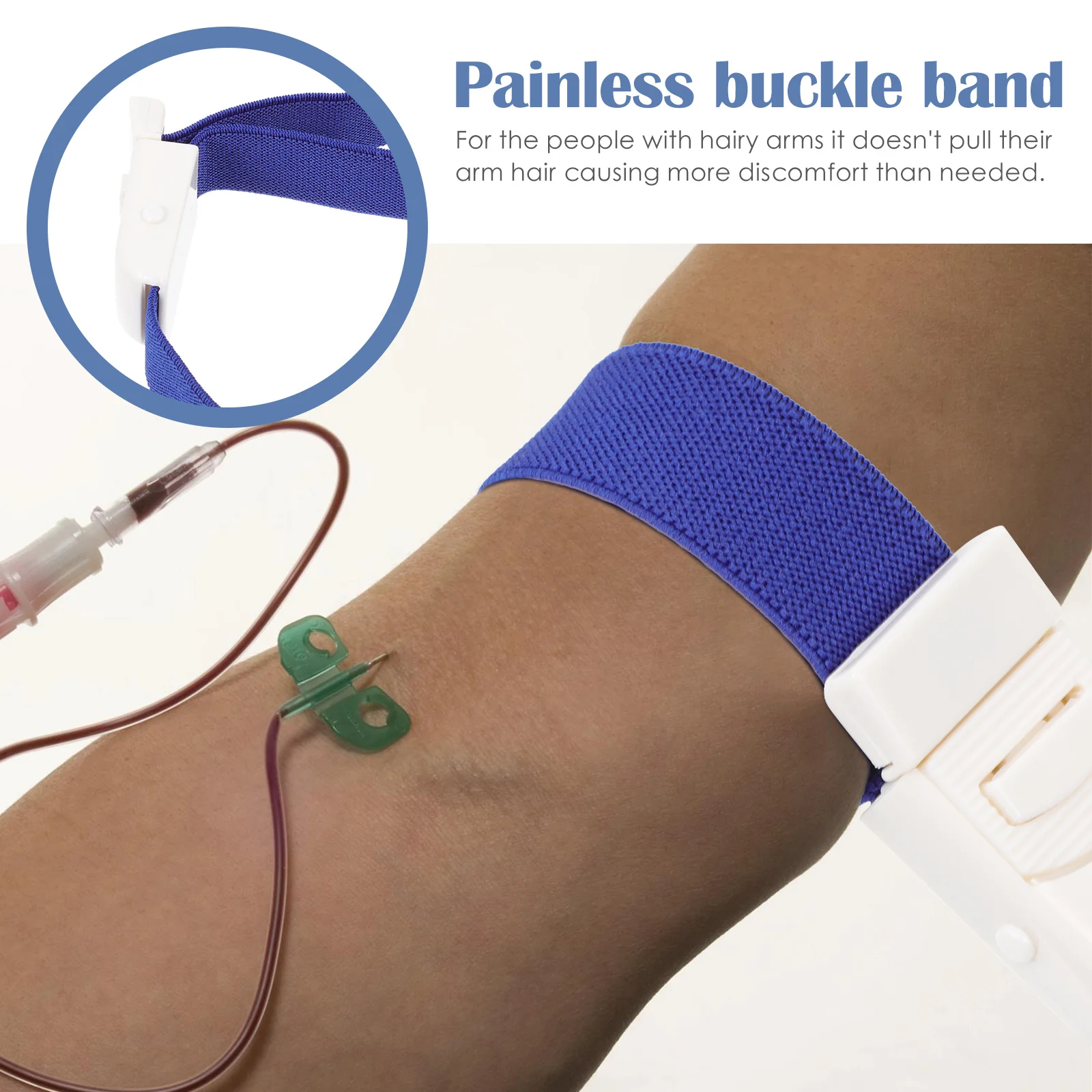 

3 pcs Adjustable Hemostatic Bandages Elastic Tourniquets For First Aid Emergency Stop Bleeding Training Phlebotomist Infusion