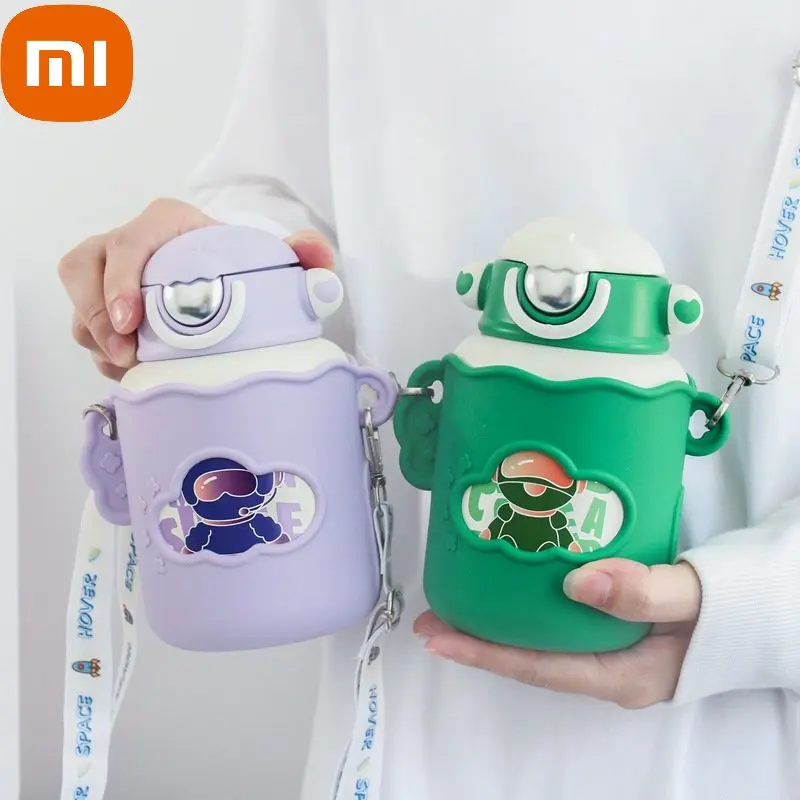 

Xiaomi Thermal Bottle Children'S Straw Thermos Cup 304 Kettle Kindergarten Direct Drink Baby Water Bottle Keeps Cold