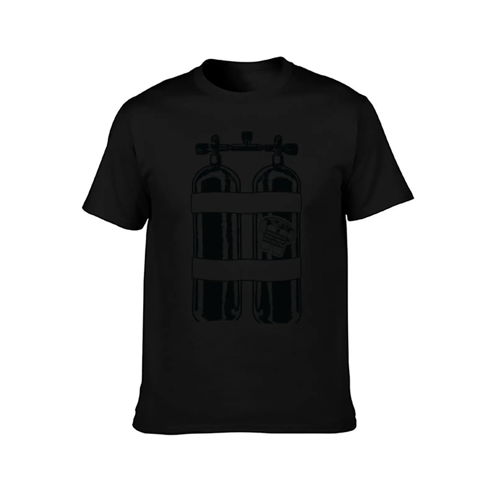 Technical Diving International (TDI) - Double Cylinders with TDI Logo T-Shirt Summer Casual Cotton Tee Vintage Graphic Print