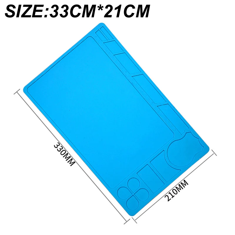 Station de Soudage à Degré de Chaleur, Coussretours de Réparation, Isolation, Polymères de Soudure en Silicone, Plate-Forme de Bureau pour Soudure BGA, St, 33x21cm