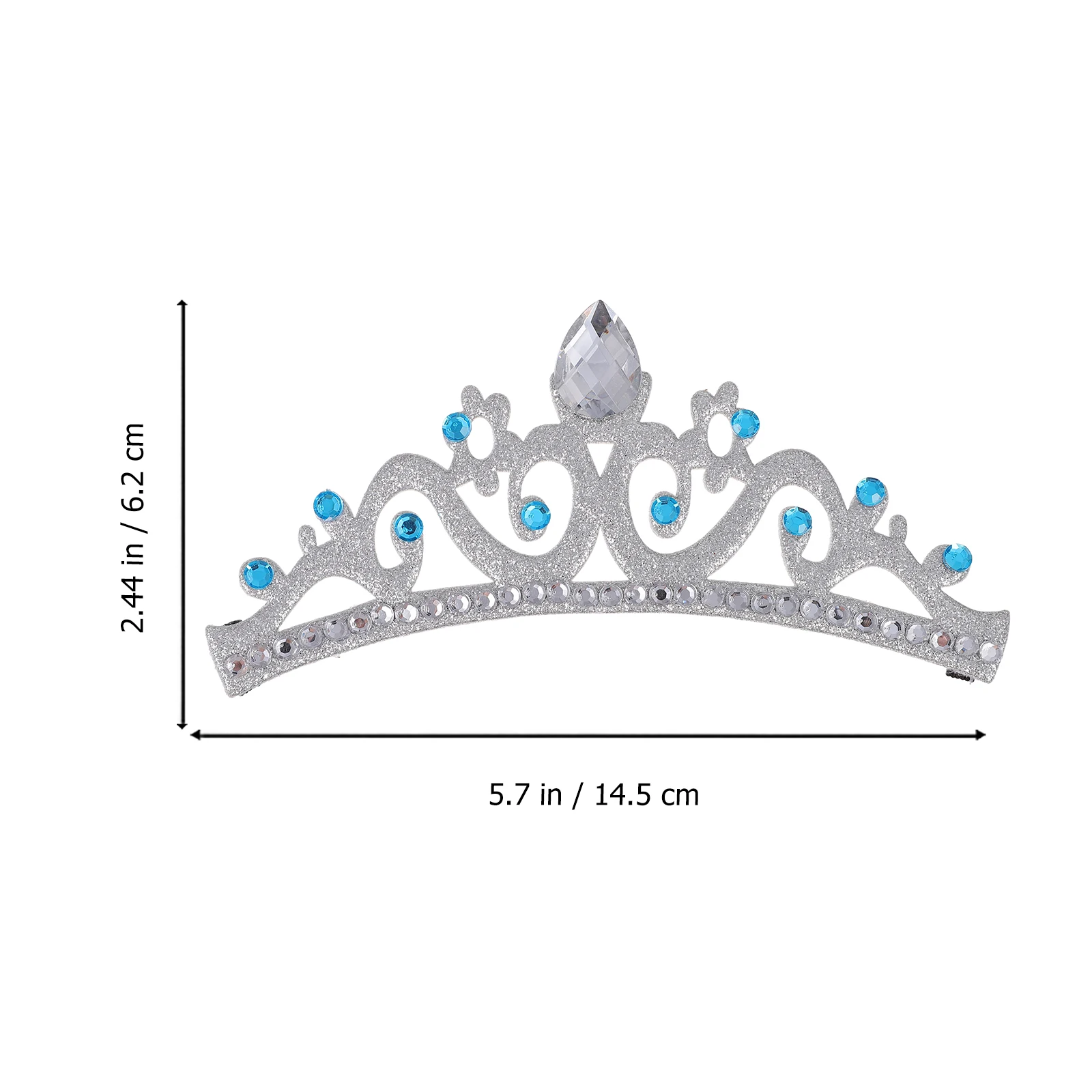 

Princess Crown Headb Rhinestone Hairb Birthday Party Girls Toddler Baby Wedding Flower Decorative Chic Design Durability Safe