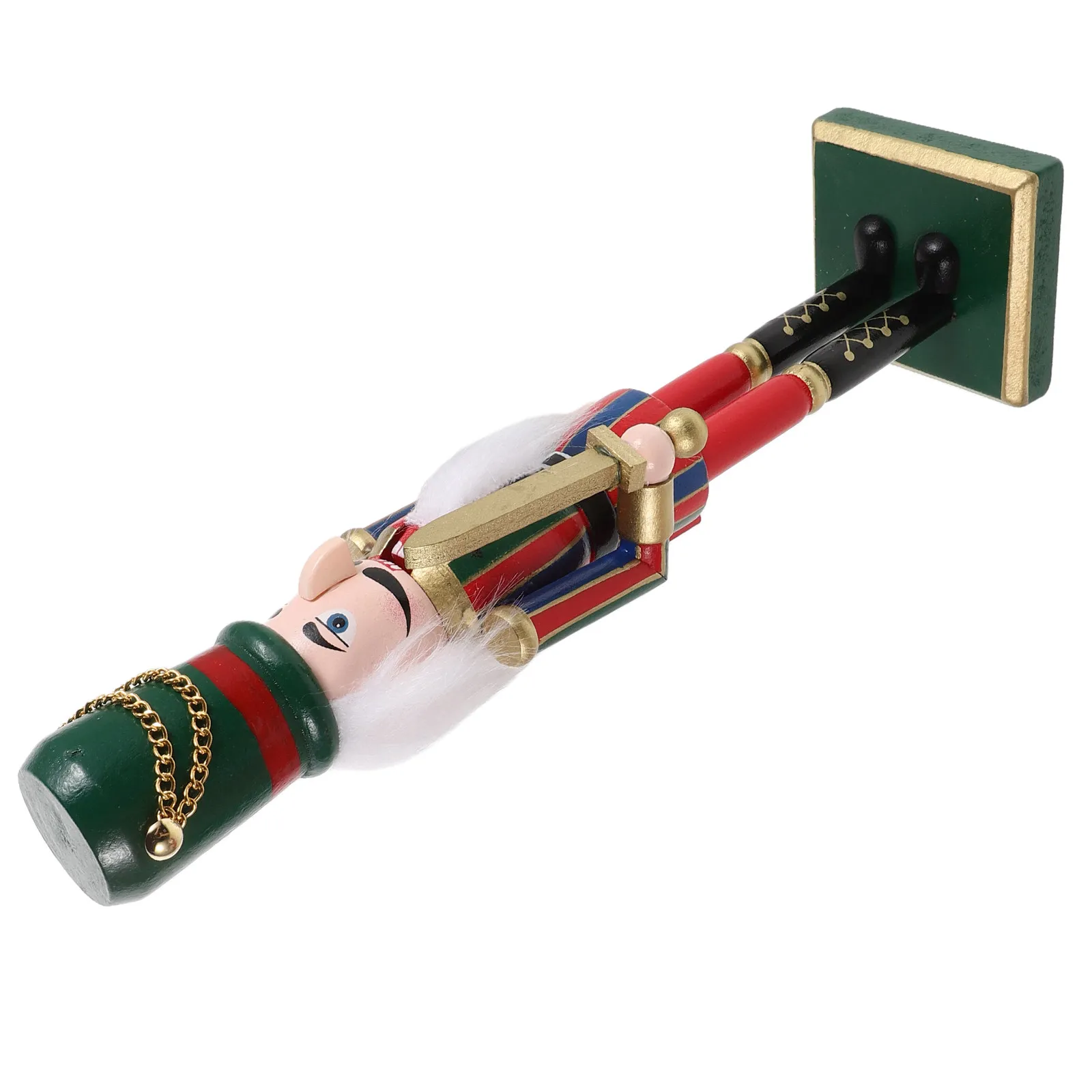 Wooden Nutcracker Soldier Classic Circus Design Christmas Decoration 25Cm Xmas Table Centerpiece Holiday Nutcracker Statue