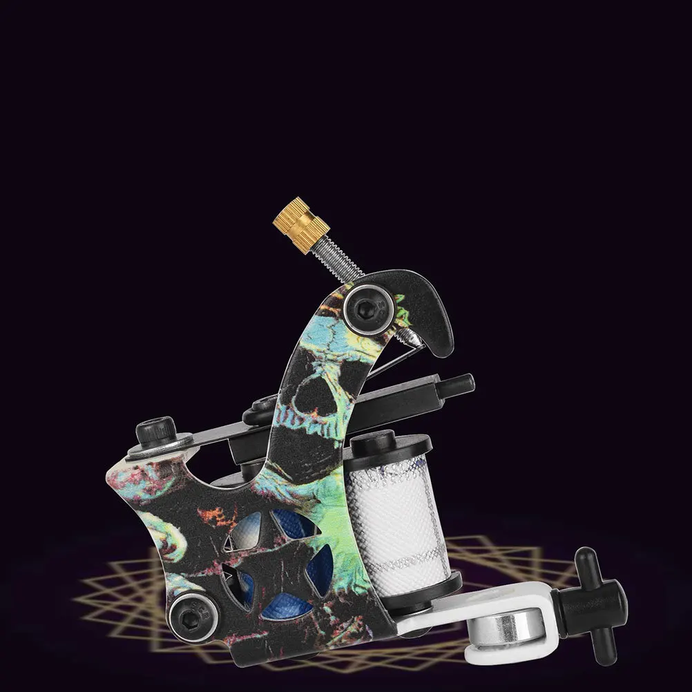 

Катушка для татуировки, пятиточечный череп, легкая прочная железная рама, эргономичные стабильные принадлежности для татуировки для художников