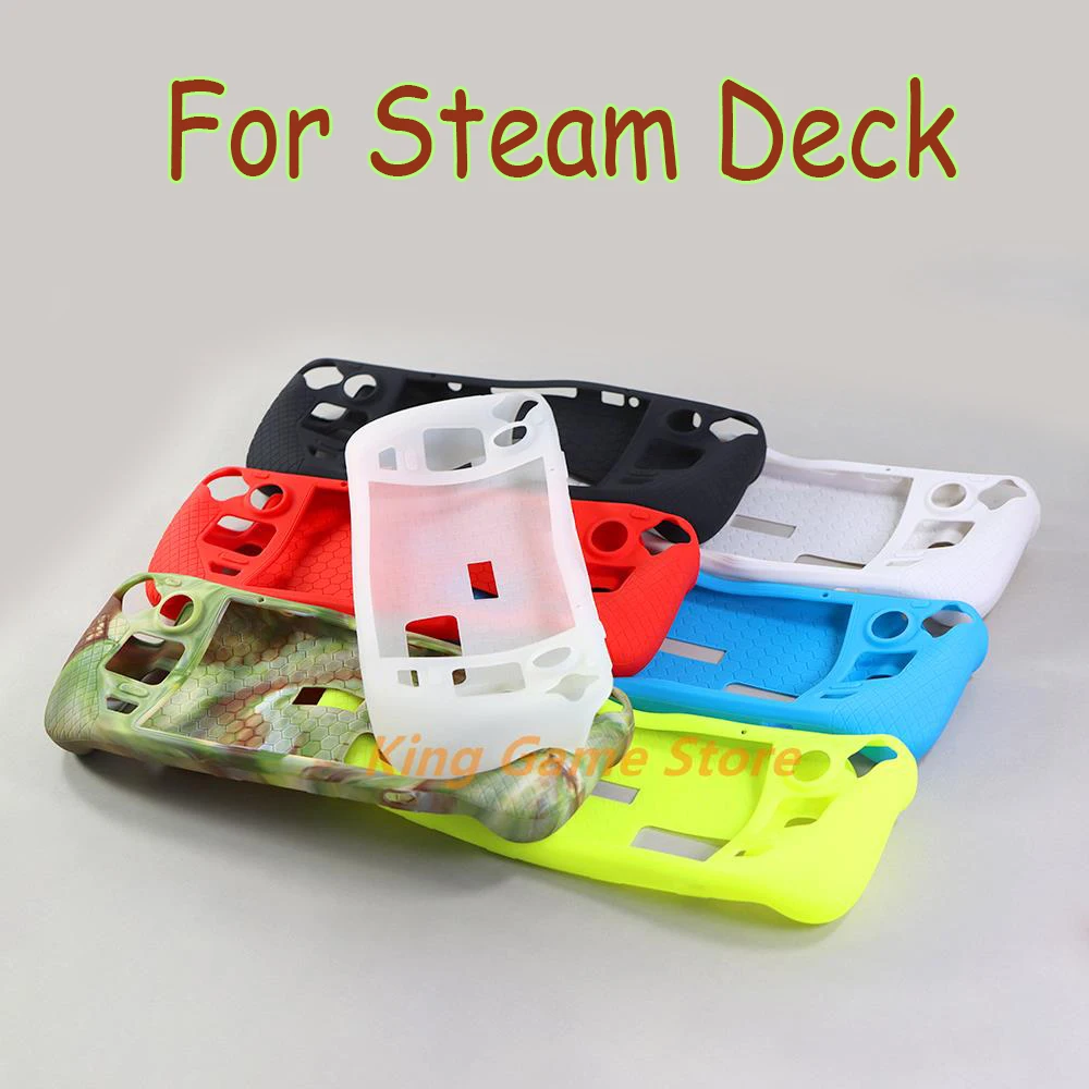 10pcs Soft Silicone Case For Steam Deck Silicone Case Shell Shockproof Anti-drop Protective Cover For Steam Deck Game Console