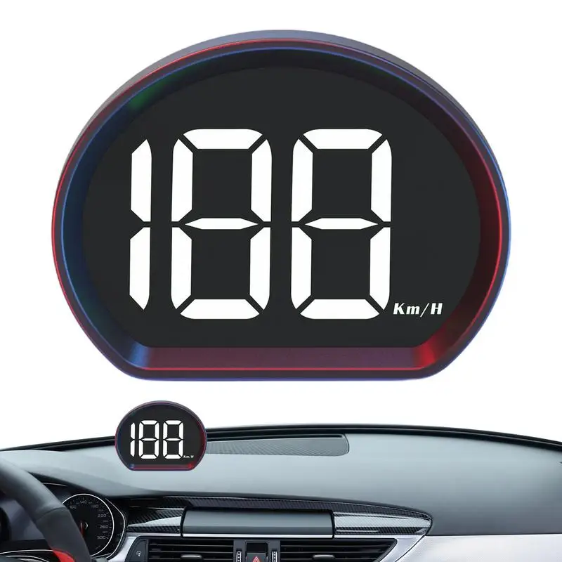 Car Head Up Display GPS Digital Speedometer Big Font Speed Meter Accurate Car Speed Monitoring Device Automobile Accessories