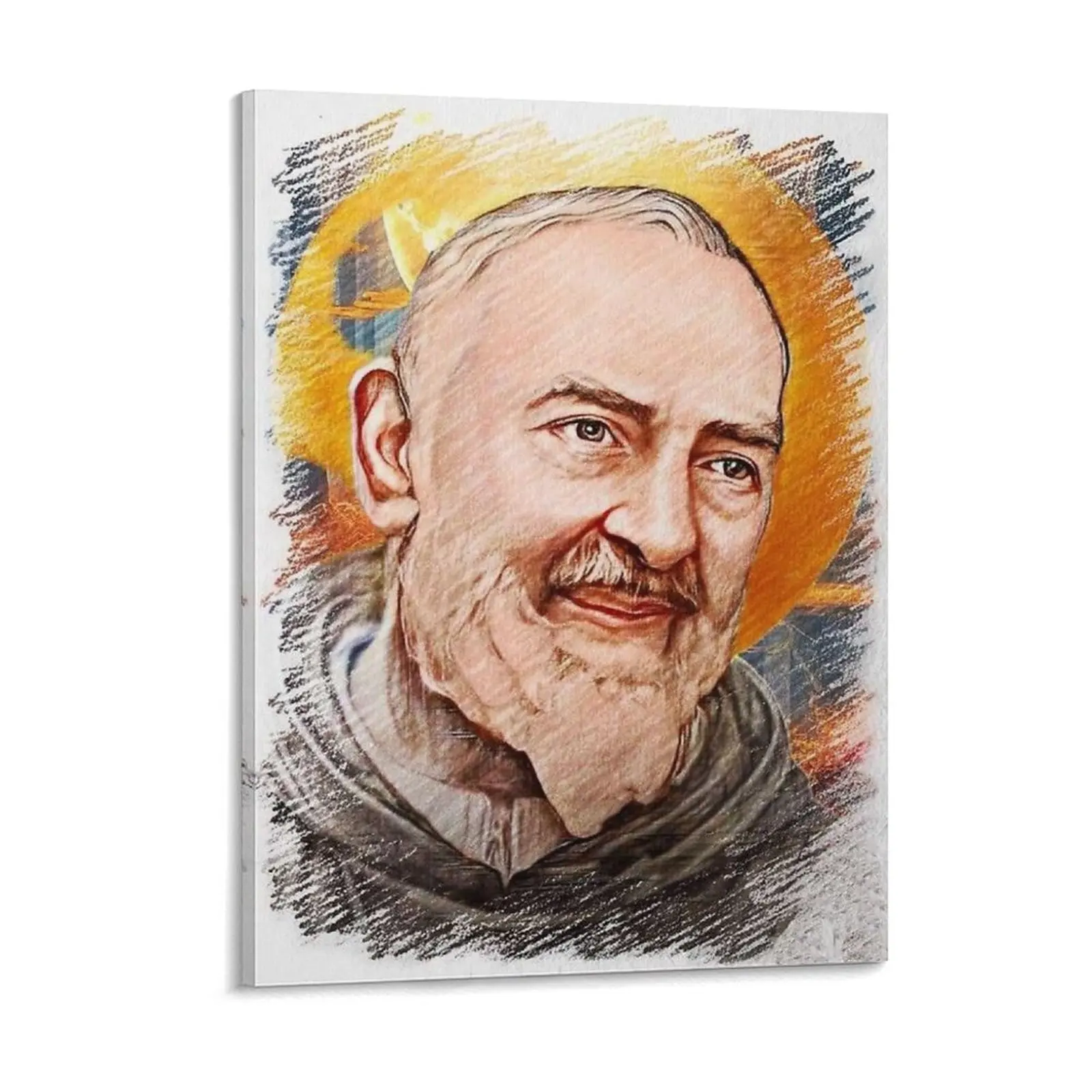 

Saint Padre Pio St. Father Pio Италия из Пиетрелина Надежда Картина на холсте Печатные таблички Пабные тарелки Картина в рамке