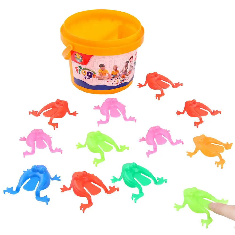 

12pcs 12pcs Girls Boys Gift Novelty Assorted Stress Reliever Toys Contest Games Jumping Frog Toys Fidget Toy