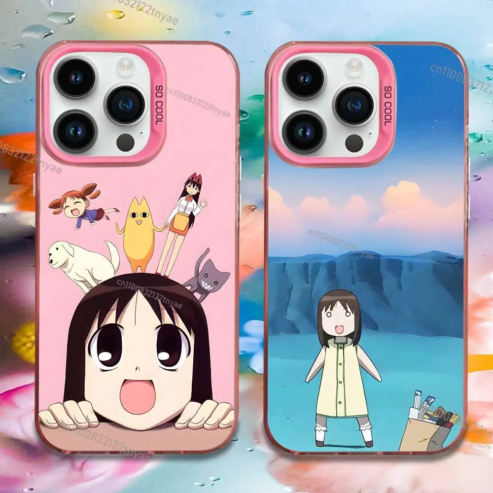 

K-KASUGA A-AYUMU Azumanga Daioh Phone Case For iPhone 17,16,15,14,13,12,11,Mini,Pro,E,MAX Pink Candy Matte Shockproof Cover