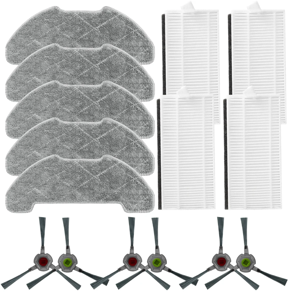 Vacuum Cleaner Side Brush Filter Mop Cloth Kit For AIRROBO P30 Vacuum Cleaner Replacement