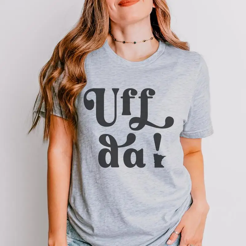 

Футболка Uff Da Minnesota Funny MidwesT Girl Midwestern Uffda Nice