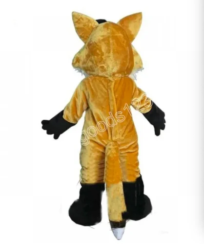 

New Adult Hot Sale Foam Halloween Brown Fox Cartoon Mascot Costume Plush Christmas Fancy Dress Halloween Mascot Costume