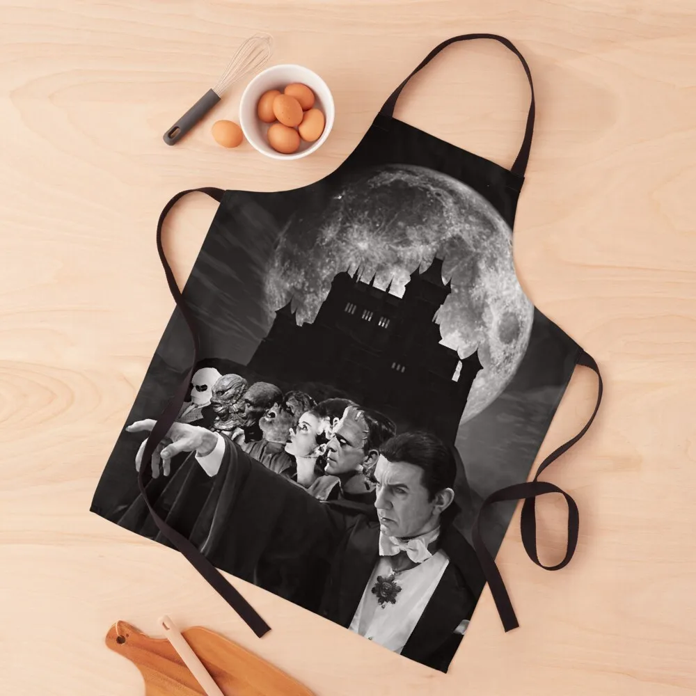 

Classic Universal Horror Monsters Classic Apron Kitchen For Man esthetician Apron