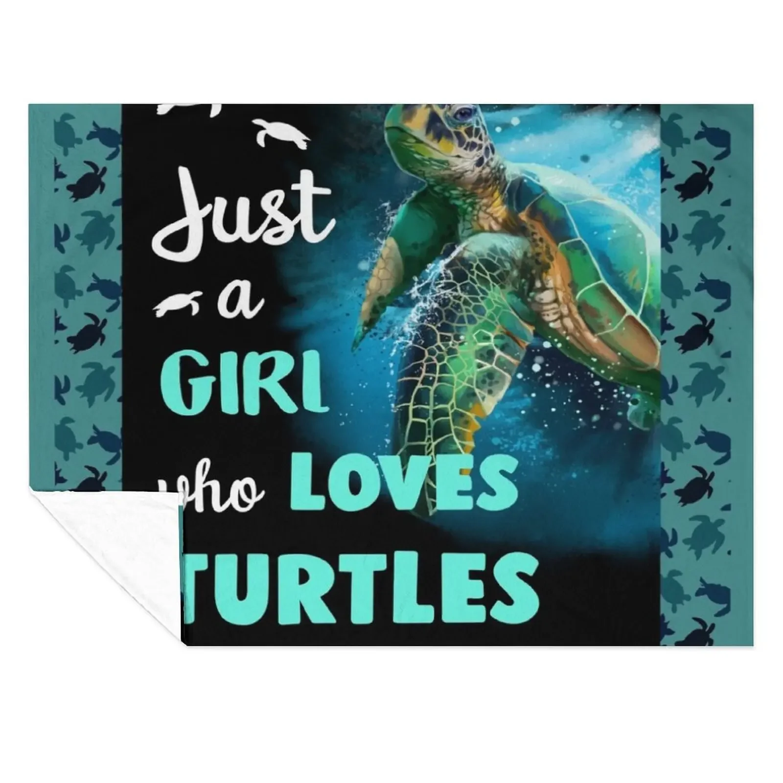 

Just A Girl Who Loves Turtles Throw Blanket Sofa decorative Luxury Blankets Sofas Of Decoration Blankets