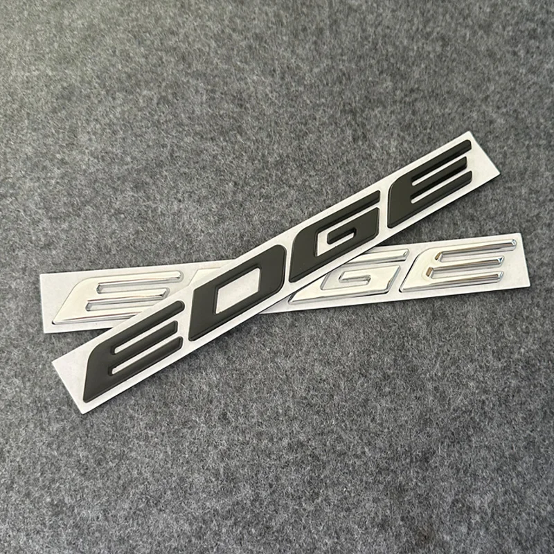 Metal For Ford Edge Emblem Car Rear End Sticker Letter Badge Decal Body Trunk Decor Accessories Styling