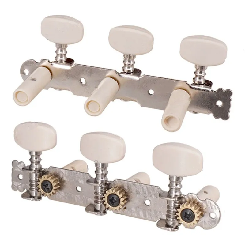 Ein Satz 3R3L Nickel-Stimmwirbel, Stimmmechaniken für klassische Gitarren, Zubehörteile, Musikinstrument. – Detail 1