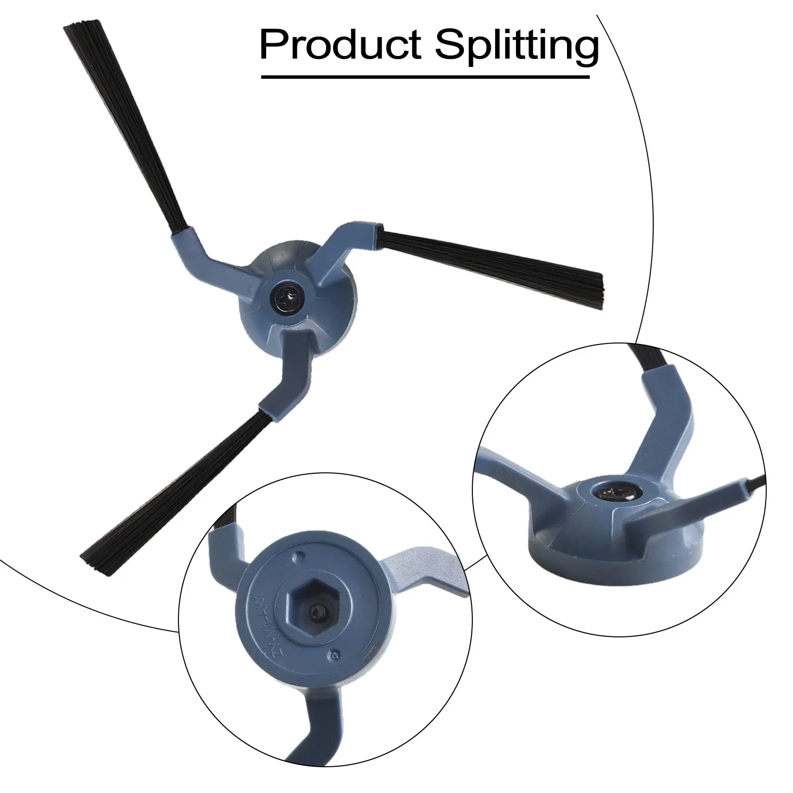 4/6 قطعة فرش جانبية لـ X9 Pro X10 Pro لقطع غيار المكنسة الكهربائية Omni ملحقات استبدال التنظيف المنزلي