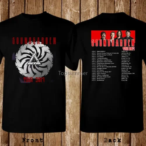 Soundgarden daty koncertów 2017 Chris Cornell rozmiar S-5Xl t-shirt