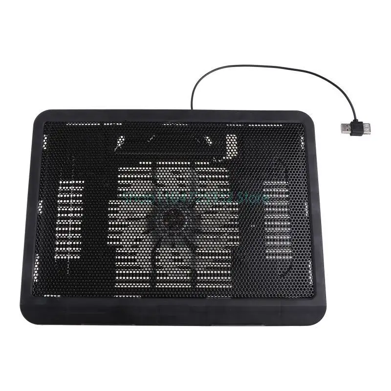 Laptop Cooler Cooling Pad 12-14 Inch Gamer USB Quiet Fans Portable Gaming Stand Notebook Cooler Stand Chill Mat with 1 Blue LED