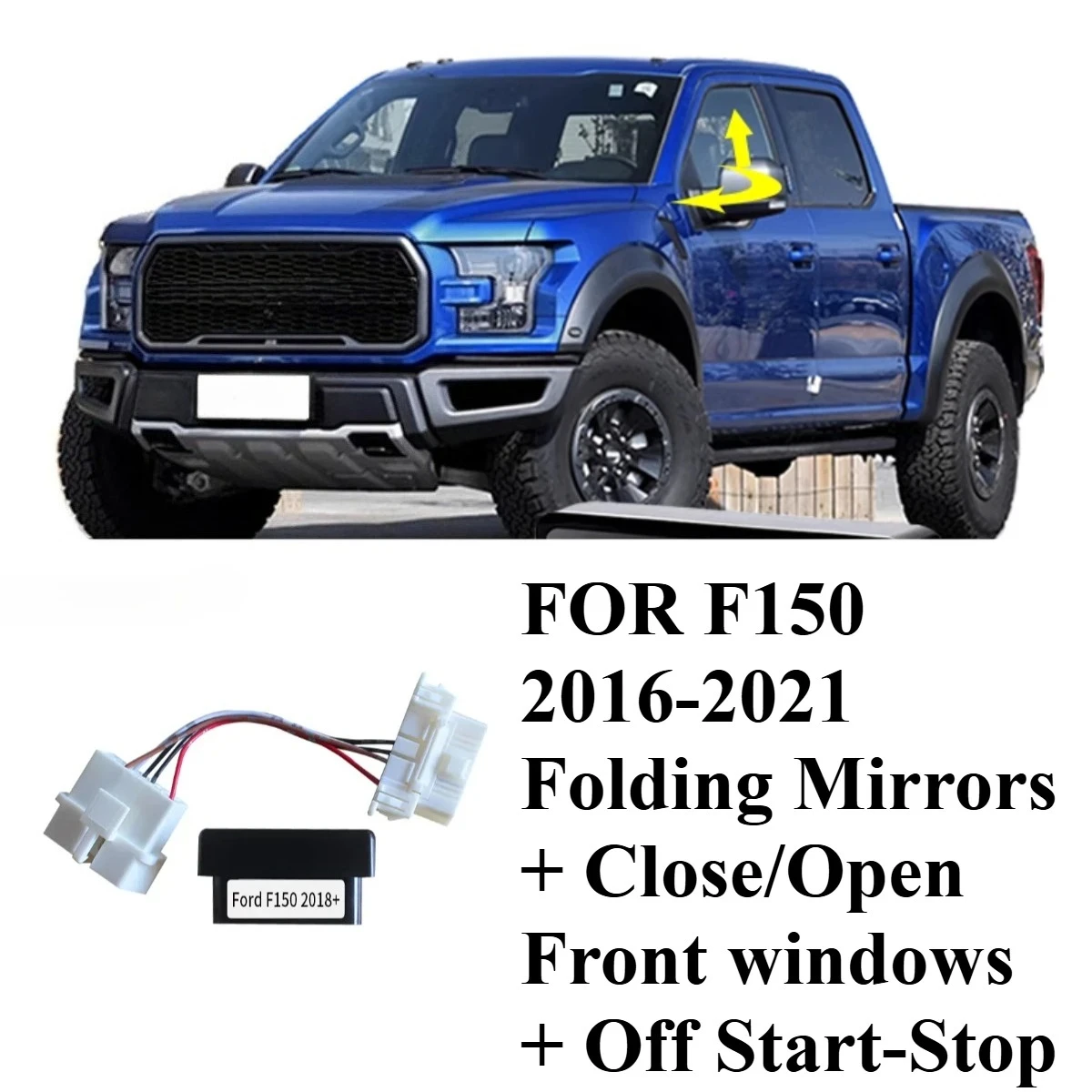 

Auto Window Closer Mirror Folding Module Closing/Opening Front Windows for Ford F150 2016-2020 Raptor Window Lifter Accessories