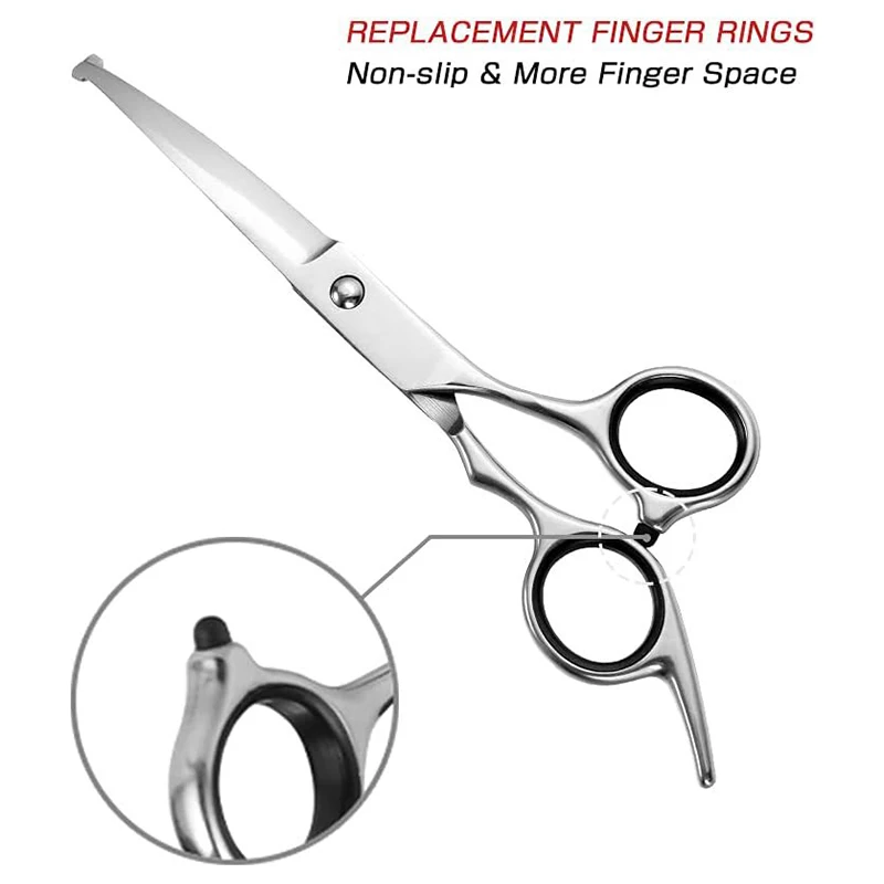 1PC Up Curved Pet Grooming Scissors Right And Left Hand Dog Grooming Hair Shears Professional Hairdressing Scissors