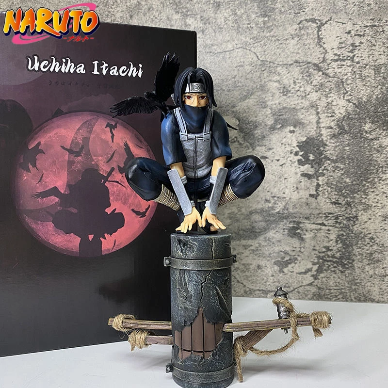 Naruto Anime Figure Uchiha Itachi Kakashi Harajuku Action Figure Model Doll Collection Car Ornament Kids Toys Desktop Decoration