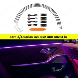 11 Colour Car LED Door Ambient Lights For BMW G20 G21 G22 G26 G80 G82 M3 M4 New 2/3/4 Series Auto Interior Decorative Lamp Refit