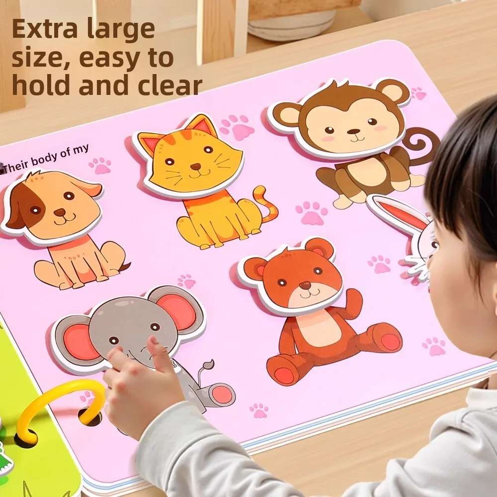 

New 10 Pages Baby Tear Book Cartoon Noise-Proof Quiet Books Paste Book Kids Early Learning Educational Toy