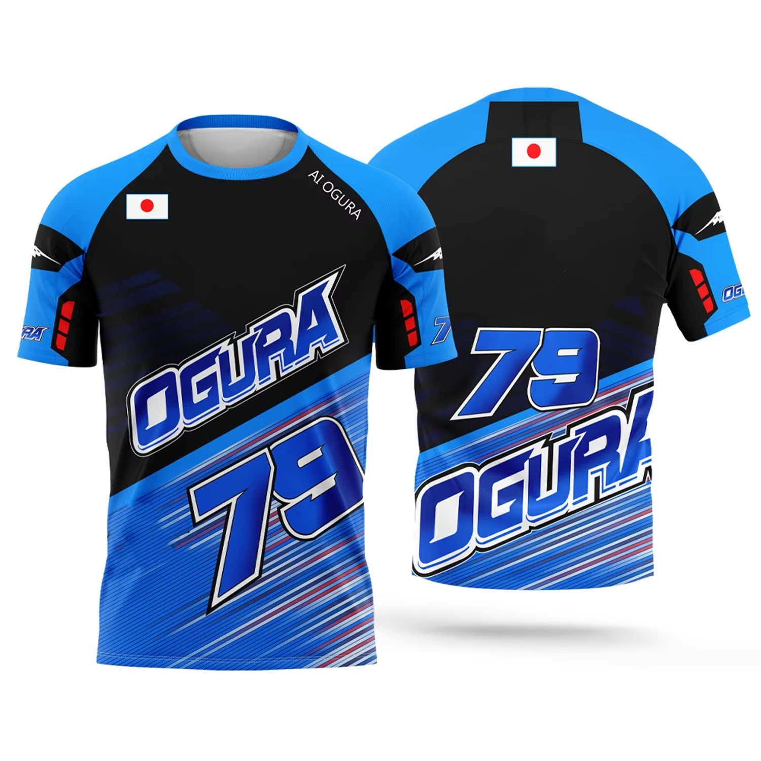 Japanese Style #79 Motorcycle Racing Graphic T-shirt 2026 New For Motor Enthusiasts Adults Kids Breathable Quick Dry Sports Top