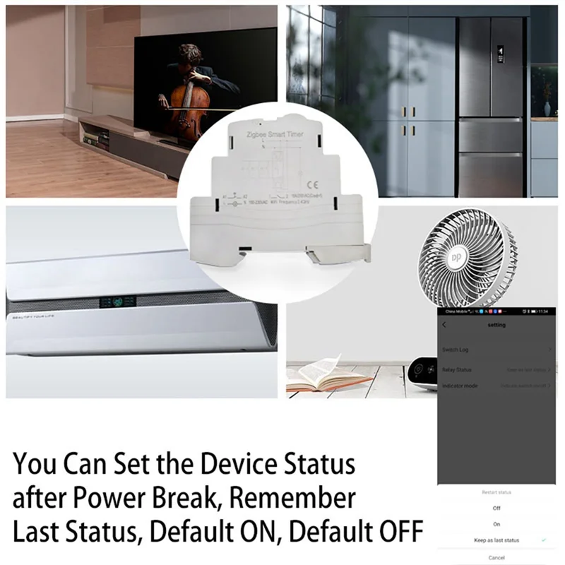 

Ежедневная распродажа 3X Tuya Smart Life Zigbee Автоматический выключатель Din-рейка 1P Однополюсный сухой контактный таймер Реле Приложение Дистанционное управление Smart Ti