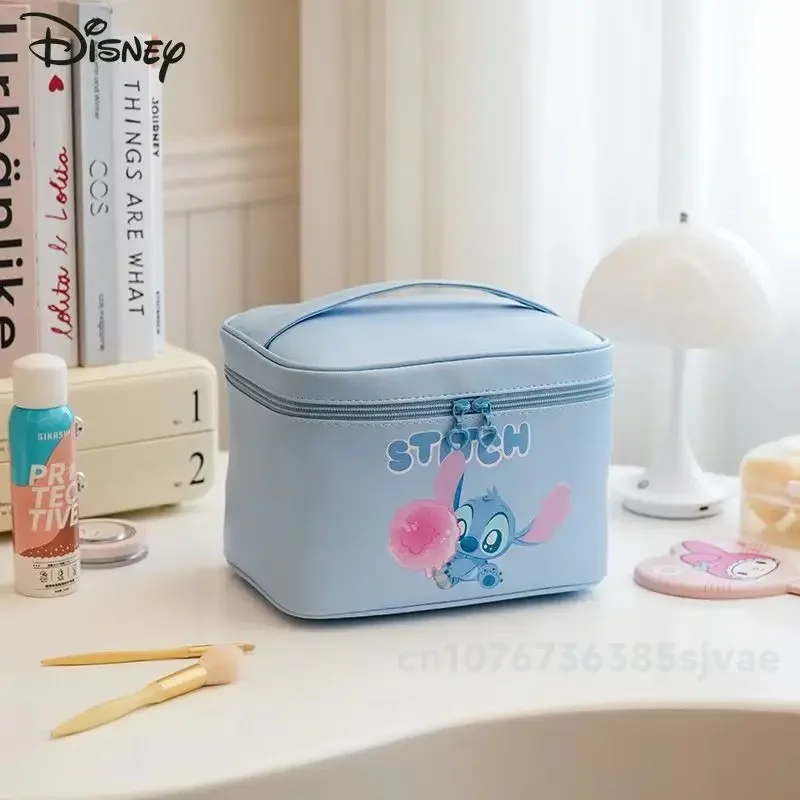 Trousse de maquillage de dessin animé Disney pour femme, sac de rangement de cosmétiques, grande capacité, multifonctionnel, haute qualité, mode, nouveau