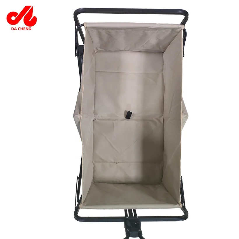 2026 Light Weight Portable Utility Collapsible Outdoor Camping Picnic Hiking Fishing Beach Folding Wagon Cart Foldable view 5