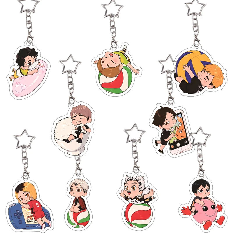 Sakusa Kiyoomi  Acrylic Keychain Exquisite Akaashi Keiji Osamu Miya Keyring Anime Cartoon Bag Pendant Accessories Festival Gift